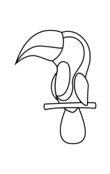 How to draw  Toucan - Step 3