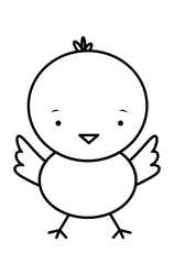 How to draw  Chicken cute - Step 5