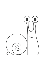 How to draw  Snail cute - Step 6