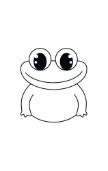 How to draw  Frog - Step 4