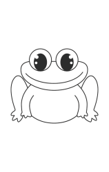 How to draw  Frog - Step 5