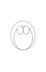 How to draw  Penguin - Step 3