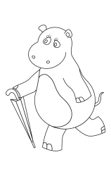 How to draw  Hippo - Step 5