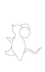 How to draw  Mouse - Step 3