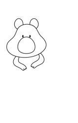 How to draw  Quokka - Step 2