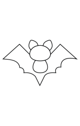 How to draw  Bat - Step 3
