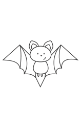 How to draw  Bat - Step 5