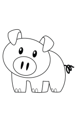 How to draw  Pig - Step 5