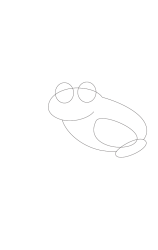 How to draw  Frog - Step 2