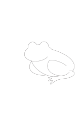 How to draw  Frog - Step 3