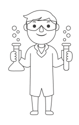 How to draw  Chemist - Step 6
