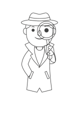 How to draw  Detective - Step 6