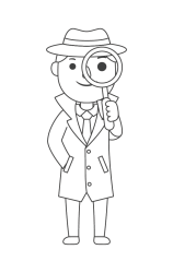 How to draw  Detective - Step 7