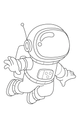 How to draw  Astronaut - Step 7