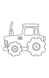 How to draw Tractor - Step 4