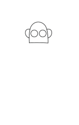 How to draw robot - Step 1