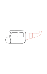 How to draw a Helicopter - Step 3