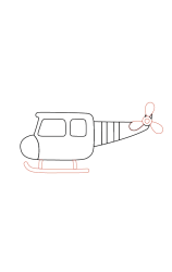 How to draw a Helicopter - Step 4