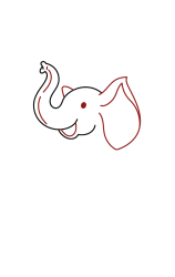 How to draw an elephant - Step 2