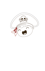 How to draw pirate - Step 3
