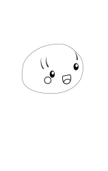 How to Draw a Girl Step by Step_school cute girl - Step 1