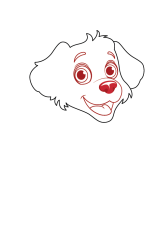 How to Draw a Puppy Dog - Step 2