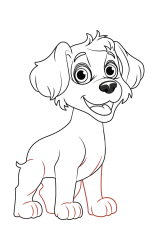 How to Draw a Puppy Dog - Step 5