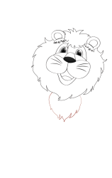 How to draw a lion - Step 4