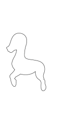 How To Draw A Cartoon Horse step by step - Step 1