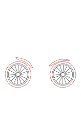 How to draw a bicycle for kids EASY step by step - Step 2