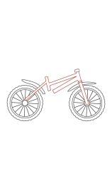 How to draw a bicycle for kids EASY step by step - Step 3