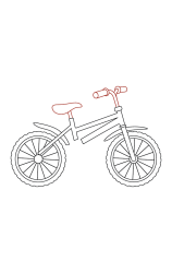 How to draw a bicycle for kids EASY step by step - Step 4