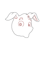 How to draw a cute puppy dog step by step - Step 2