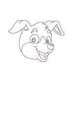 How to draw a cute puppy dog step by step - Step 3
