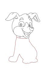 How to draw a cute puppy dog step by step - Step 4