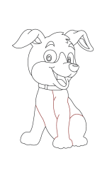 How to draw a cute puppy dog step by step - Step 5