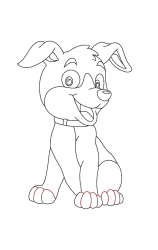 How to draw a cute puppy dog step by step - Step 6