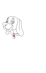 How to draw a puppy dog - Step 4