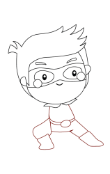 How to Draw A Superhero (Step by Step) - Step 5