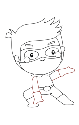 How to Draw A Superhero (Step by Step) - Step 6