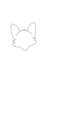 How do you draw a fox step by step - Step 1