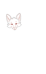 How do you draw a fox step by step - Step 2