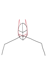 How to draw a batman step by step - Step 2
