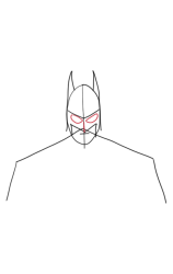 How to draw a batman step by step - Step 3