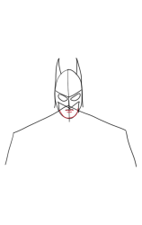 How to draw a batman step by step - Step 4