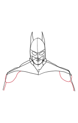How to draw a batman step by step - Step 6