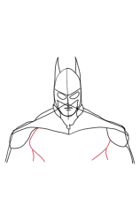 How to draw a batman step by step - Step 7