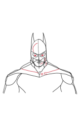 How to draw a batman step by step - Step 8
