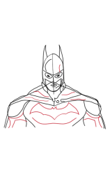 How to draw a batman step by step - Step 9