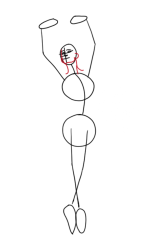 How to draw a ballet dancer step by step - Step 4